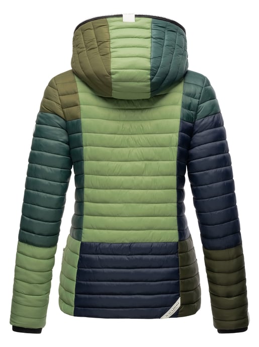 Navahoo Women’s Quilted Jacket Multikulti – Lightweight, Stylish & With Colour-Blocking Design - Image 5