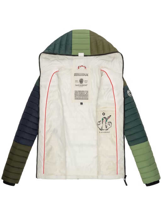 Navahoo Women’s Quilted Jacket Multikulti – Lightweight, Stylish & With Colour-Blocking Design - Image 6