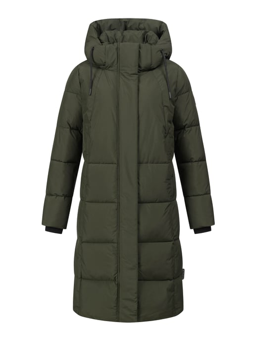 Marikoo dames lange gewatteerde winterjas Tabiaa XVI met capuchon & fleece - Image 2