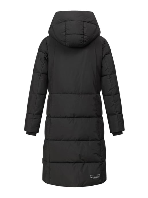 Marikoo women’s long quilted winter coat Tabiaa XVI with hood & fleece - Image 4