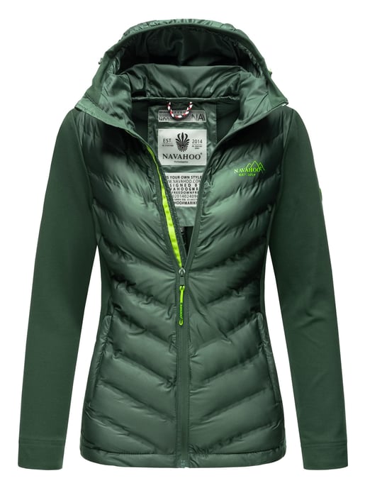 Navahoo Dames Gewatteerde Jas Nimm mich mit – Getailleerd, Stijlvol & Comfortabel met Capuchon - Image 1