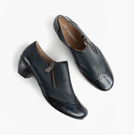 Rieker 41757-15 Womens Shoes Blue - Image 2