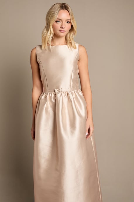 Teen Coast Twill Bow Maxi Bridesmaid Dress - Image 2