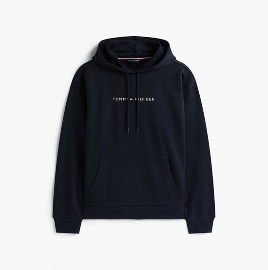 Tommy Hilfiger Th Original Logo Drawstring Lounge Hoodie Desert Sky - Image 1