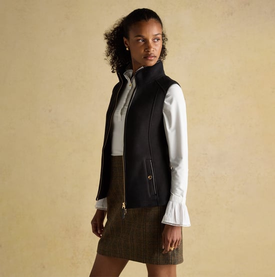 Joules Heritage Fleece Womens Gilet Black - Image 2