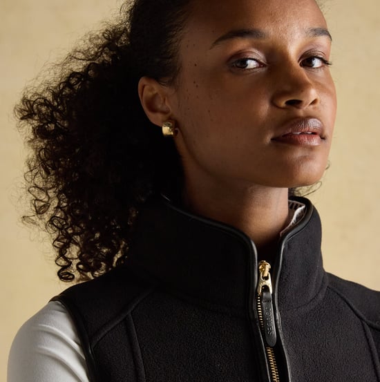 Joules Heritage Fleece Womens Gilet Black - Image 3