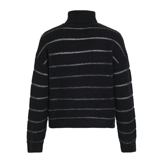 Vila vizaza rollneck l/s glitter knit to 14109970 gun metal - Image 2
