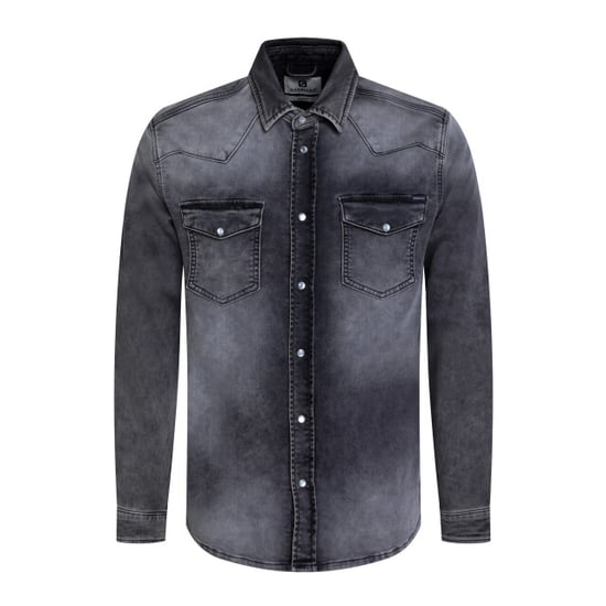 Gabbiano Heren overhemd jogg denim 335734 204 dark grey - Image 1