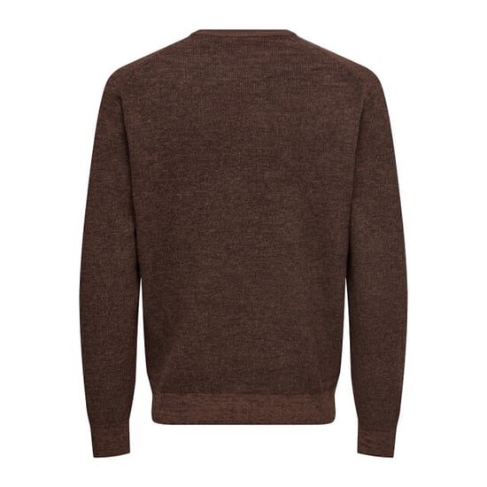 Only & Sons Onsalfi reg ls crew knit camp cs cognac - Image 2