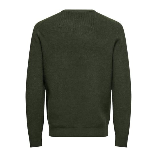 Only & Sons Onsalfi reg ls crew knit camp cs donker - Image 2