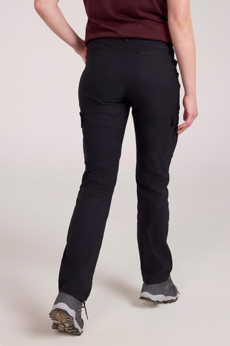 'Conniston' Women's Cargo Trousers Quick Dry Stretchy Camping Hiking Pants Black - Image 3