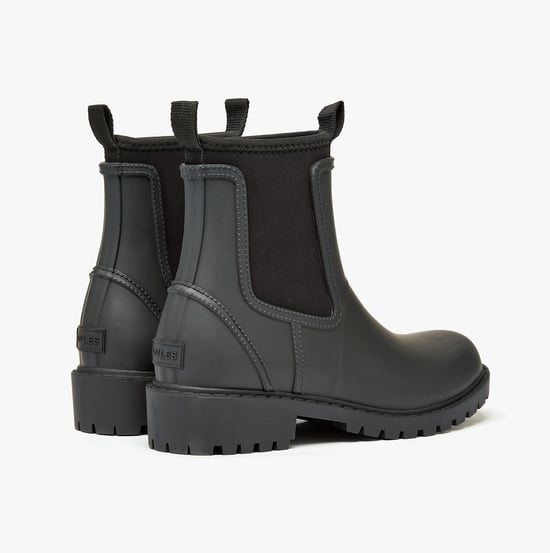 Joules Oakfield Womens Neoprene Lined Wellies Black - Image 3