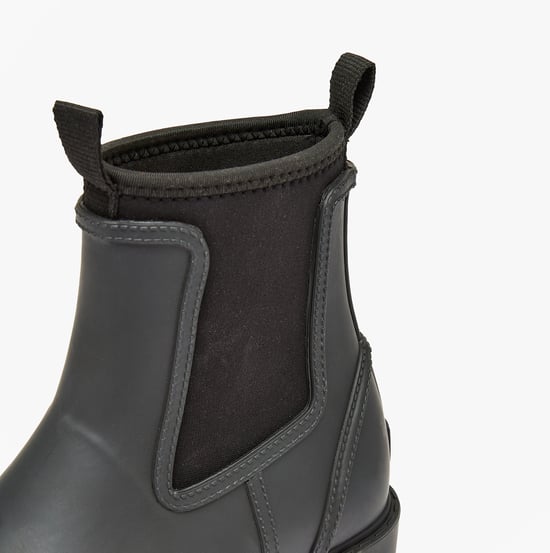 Joules Oakfield Womens Neoprene Lined Wellies Black - Image 4