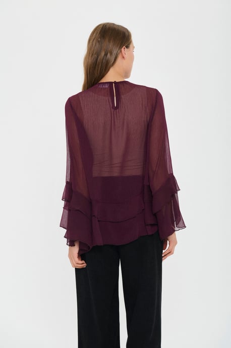 Blouse met lange mouwen MazelleSZ Blouse met lange mouwen Loose fit - Image 3