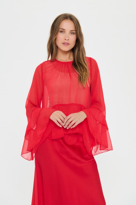 MazelleSZ Blouse Blouse with long sleeve Loose fit - Image 2
