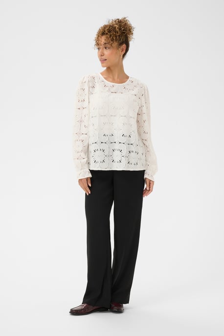 CRLibby LS Lace Blouse Blouse with long sleeve Straight fit - Image 1