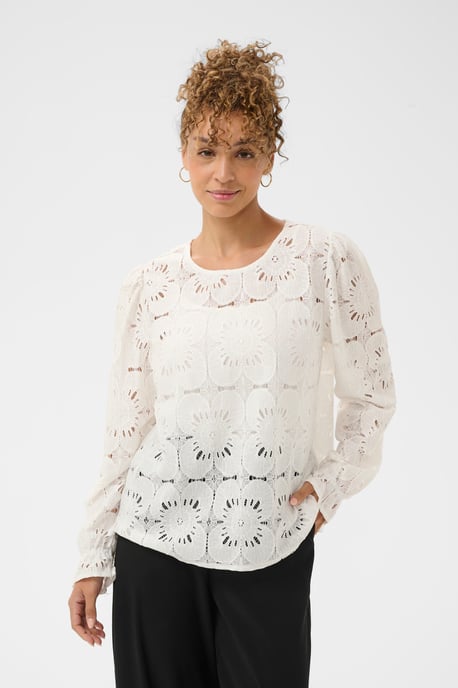 CRLibby LS Lace Blouse Blouse with long sleeve Straight fit - Image 3