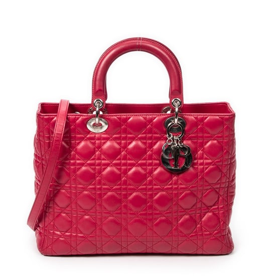 Large Lady Dior Zip Shoulder Bag - Image 1