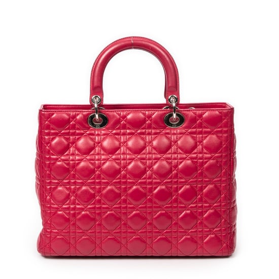 Large Lady Dior Zip Shoulder Bag - Image 5