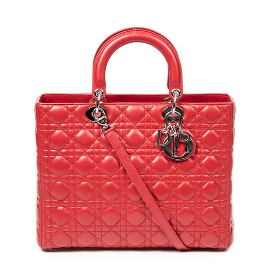 Large Lady Dior Zip Schoudertas - Image 1