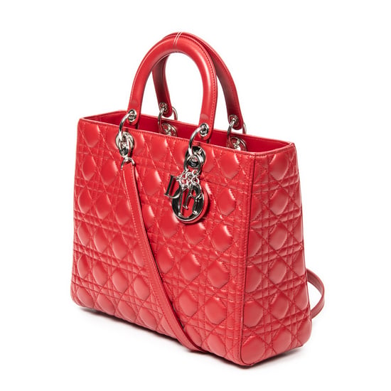 Large Lady Dior Zip Schoudertas - Image 2