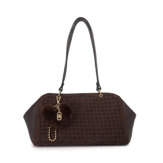 Dune Accessories Decisively - Woven Suede Shoulder Bag - Image 1