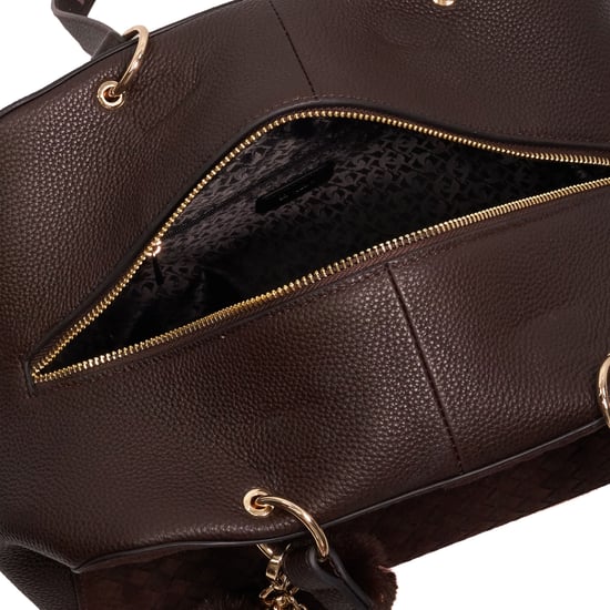 Dune Accessories Decisively - Woven Suede Shoulder Bag - Image 2