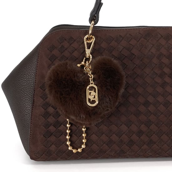 Dune Accessories Decisively - Woven Suede Shoulder Bag - Image 4