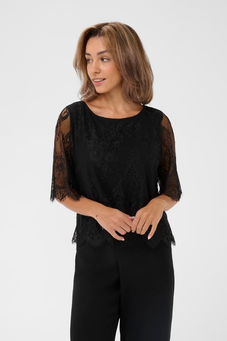 CRYumi Lace Blouse Blouse with short sleeve Regular fit - Image 3