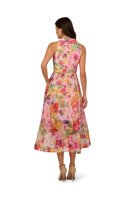 Printed High-Low Dress - Image 2