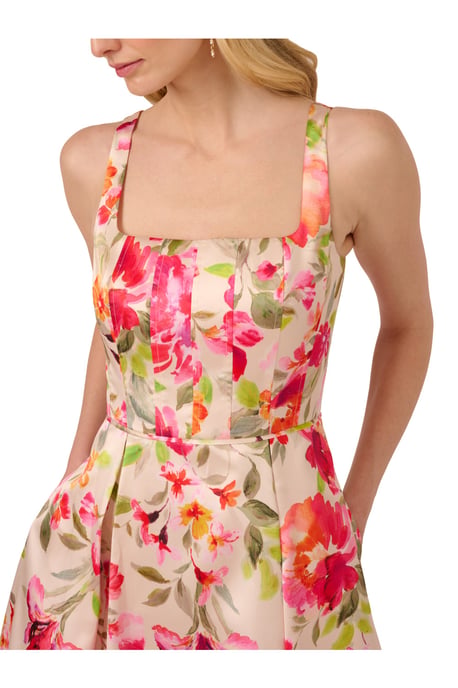 Border Mikado Midi Dress - Image 3