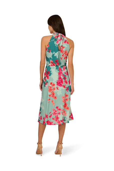 Halter Printed Midi Dress - Image 2
