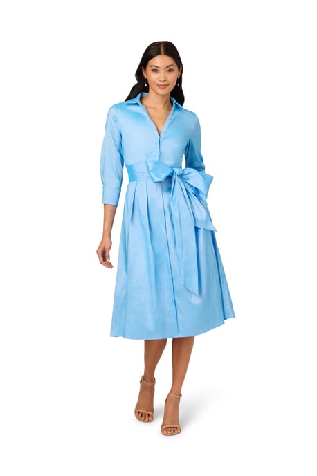 Taffeta Shirt Midi Dress - Image 1