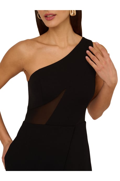 Knit Crepe Long Dress - Image 3