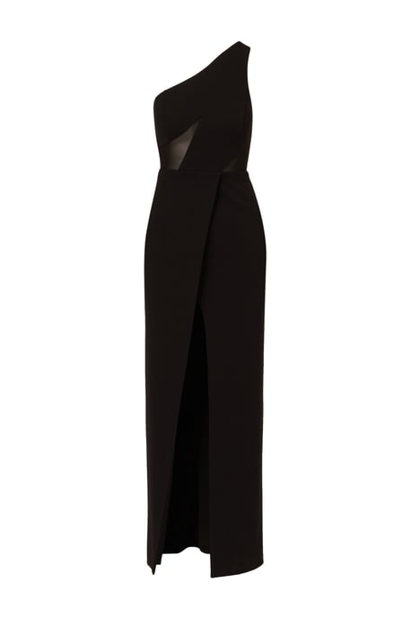 Knit Crepe Long Dress - Image 4