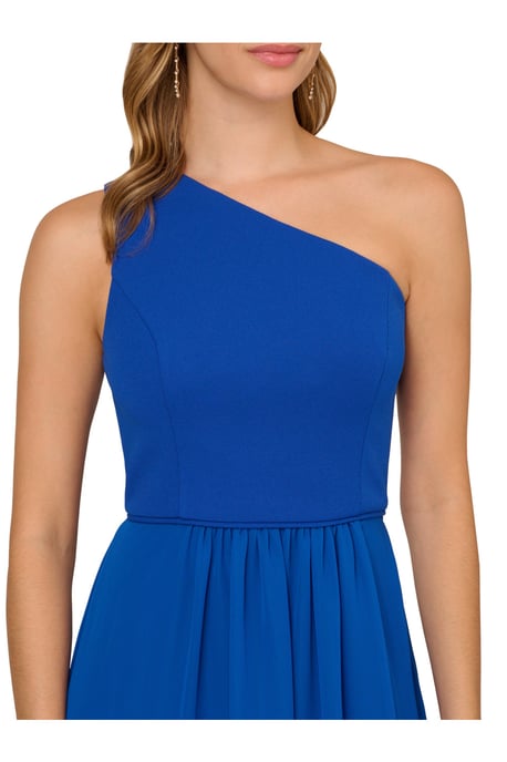 One Shoulder Chiffon Gown - Image 3