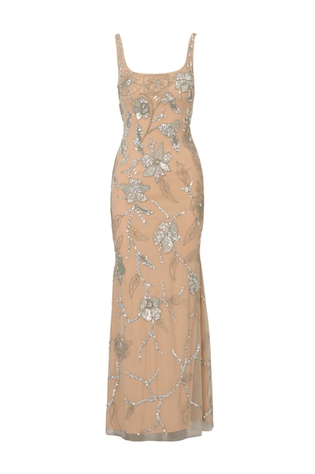 Beaded Mermaid Long Dress - Image 4