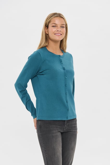 A8661, MilaSZ R-Neck Cardigan Knitted cardigan Classic fit - Image 2