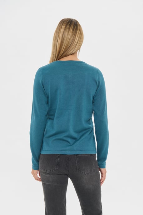 A8661, MilaSZ R-Neck Cardigan Knitted cardigan Classic fit - Image 3