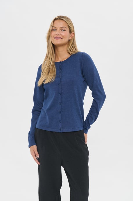 A8661, MilaSZ R-Neck Cardigan Knitted cardigan Classic fit - Image 2
