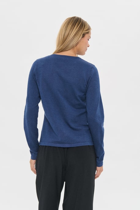 A8661, MilaSZ R-Neck Cardigan Knitted cardigan Classic fit - Image 3