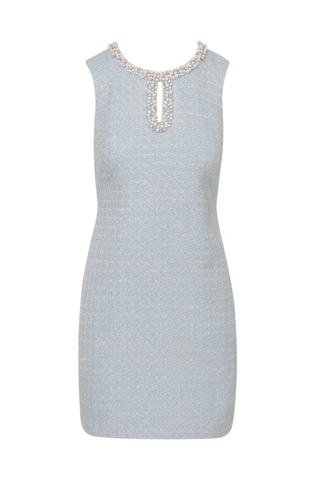 Embellished Boucle Shift Dress - Image 4
