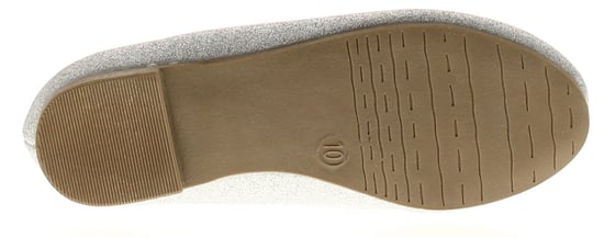 Princess Stardust Girls Shoes Annie Slip On Party Flat Sparkle Silver - Image 5