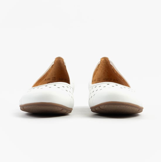 Gabor Ruffle Womens Shoes White - Image 4
