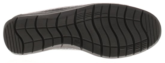 Comfisole Womens Shoes Curve Slip On Croc Effect Loafer Wedges Patent Black - Image 5