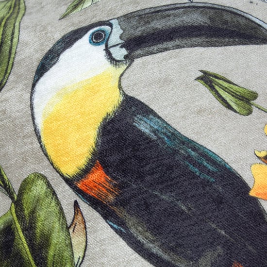 Wylder Leilani Square Toco Printed Chenille Feather Filled Cushion - Image 4