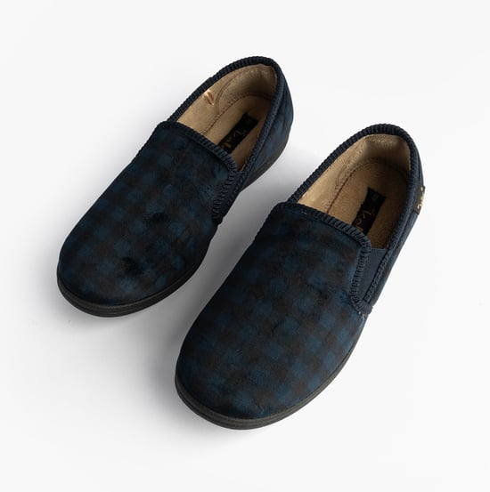 Dr Keller Darren Guss Mens Slippers Navy - Image 2