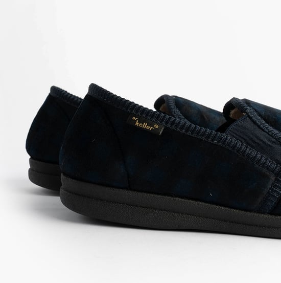 Dr Keller Darren Guss Mens Slippers Navy - Image 5