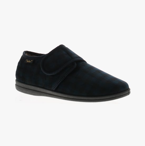 Dr Keller Darren Velc Mens Slippers Navy - Image 1