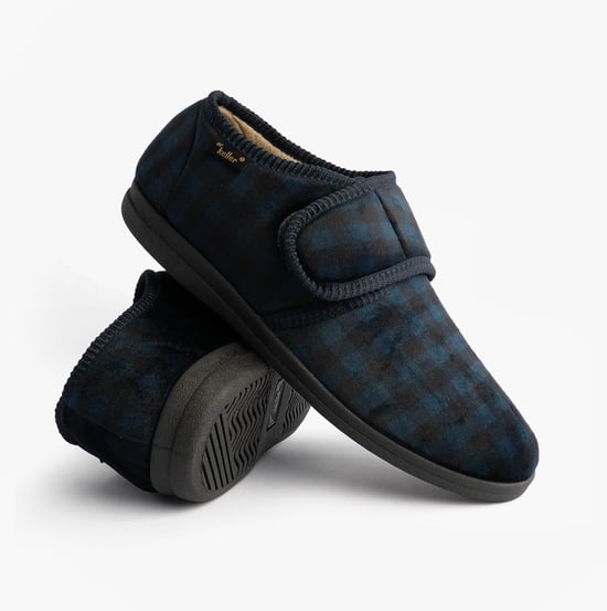 Dr Keller Darren Velc Mens Slippers Navy - Image 2